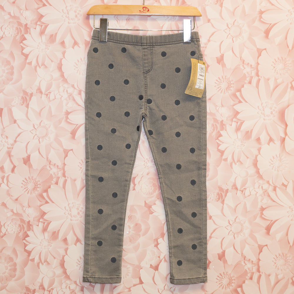 Embroidered Dot Jeggings Size 6