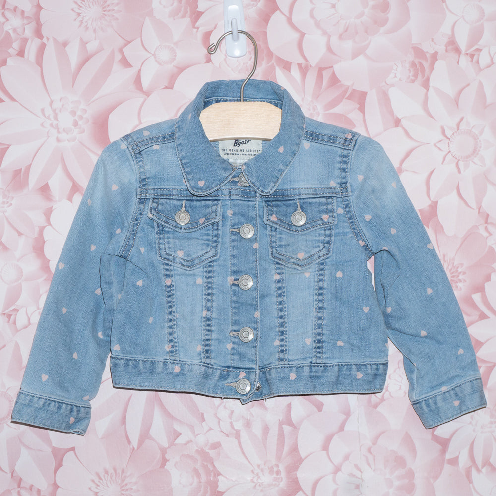 Heart Jean Jacket Size 2T