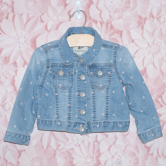 Heart Jean Jacket Size 2T