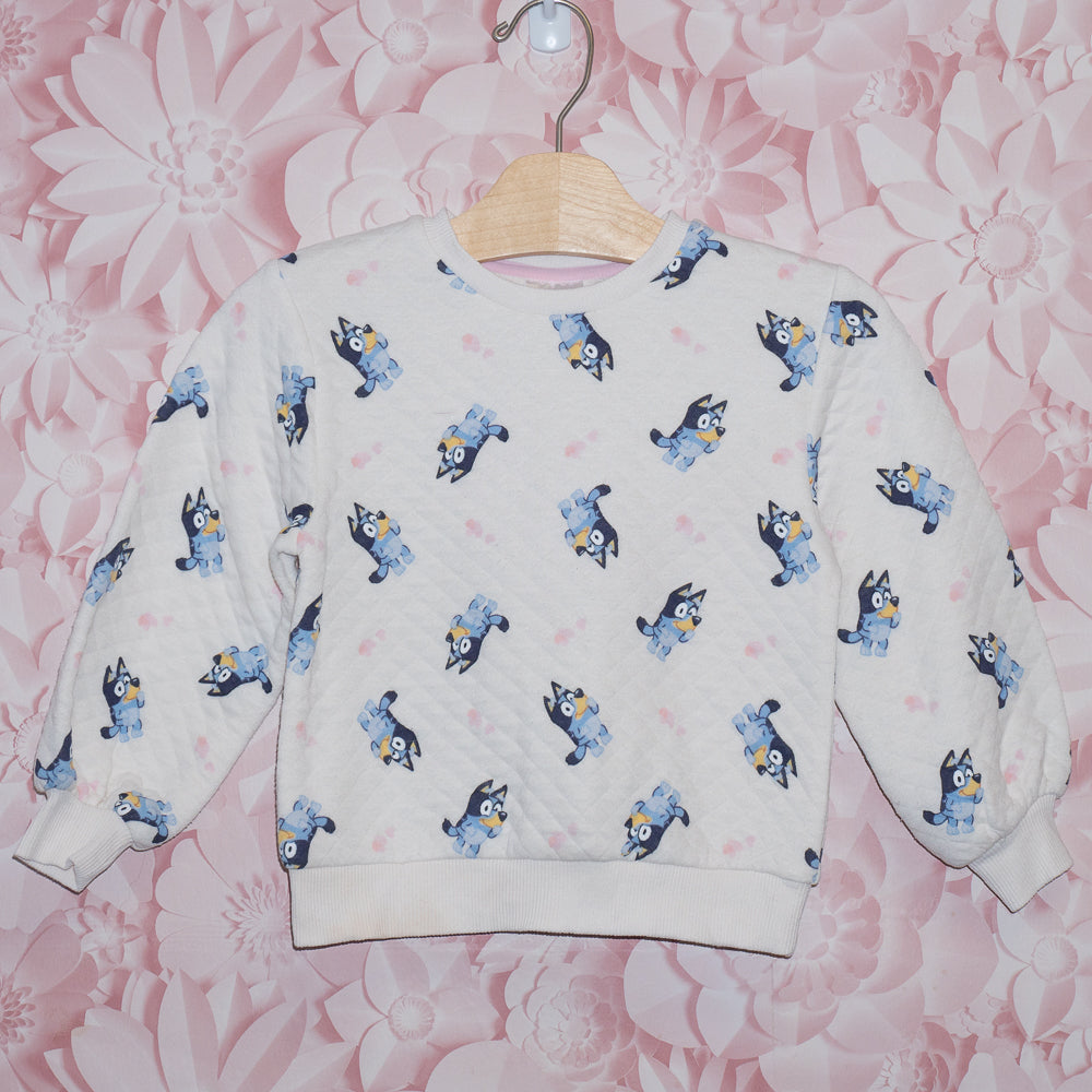 Bluey Quilted Crewneck Size 4T