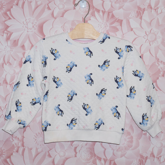 Bluey Quilted Crewneck Size 4T