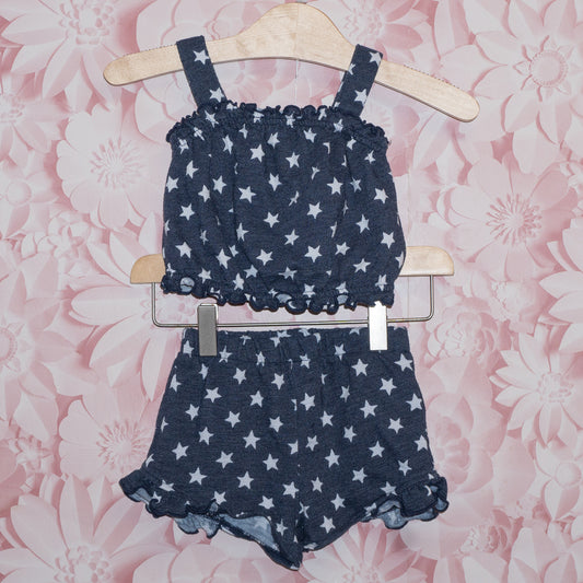 Ruffled Stars Shorts Set Size 18-24m