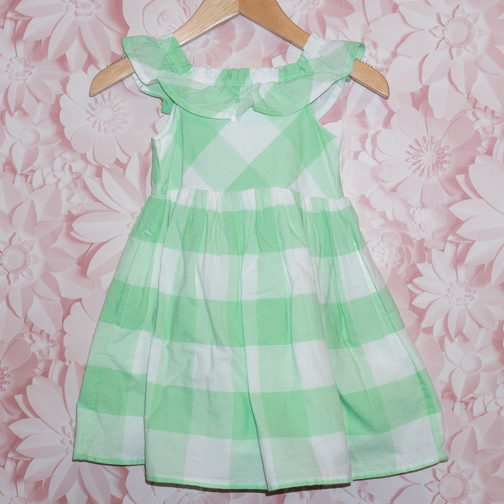 Green Gingham Dress Size 2T