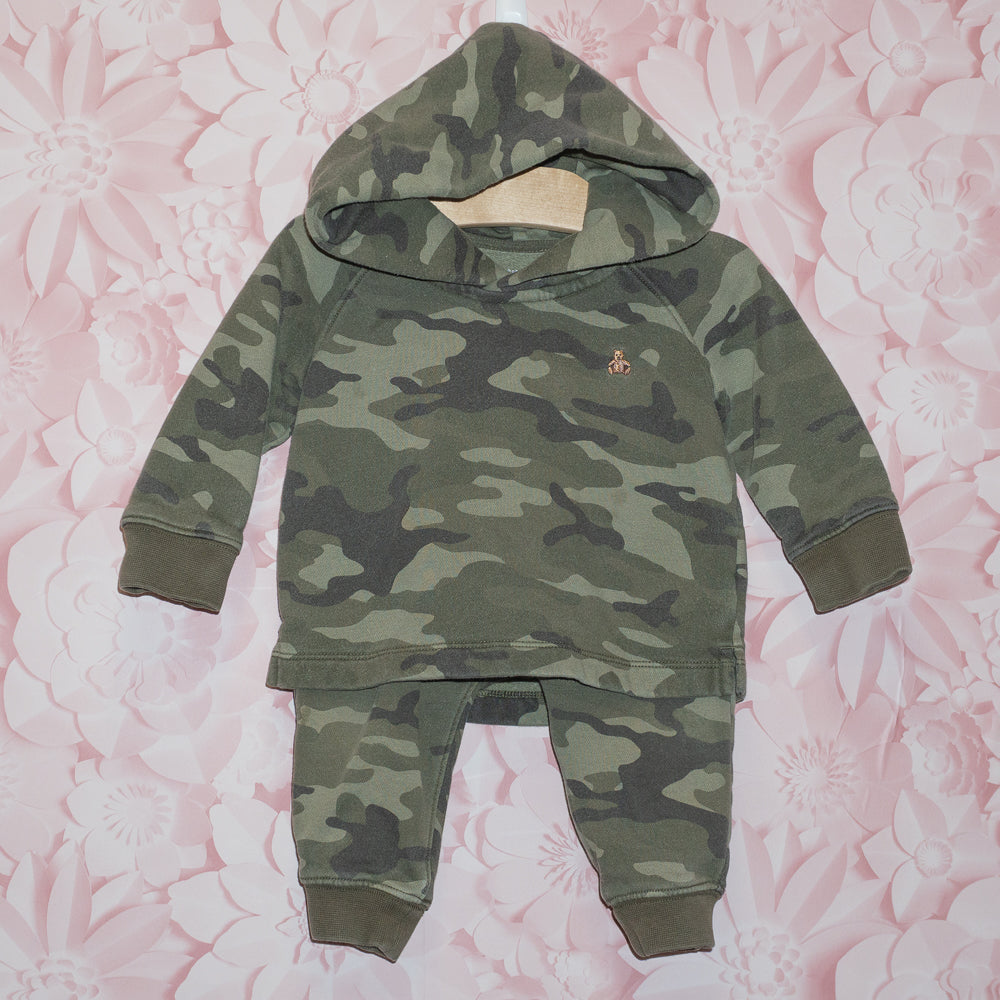 Camo Hoodie Set Size 12-18m