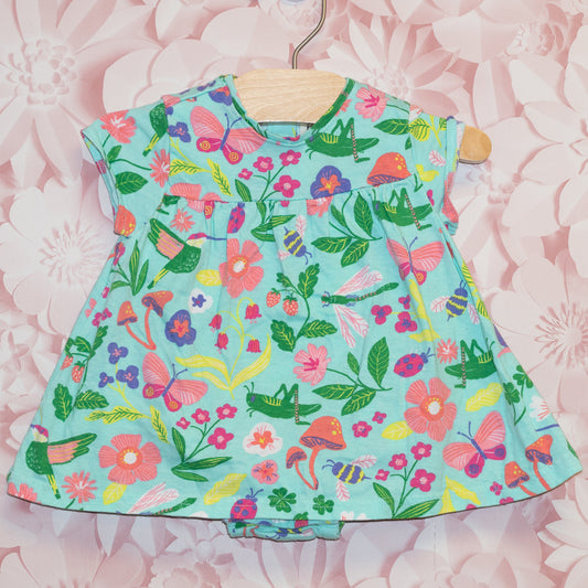 Grasshopper Dress Size 6-9m