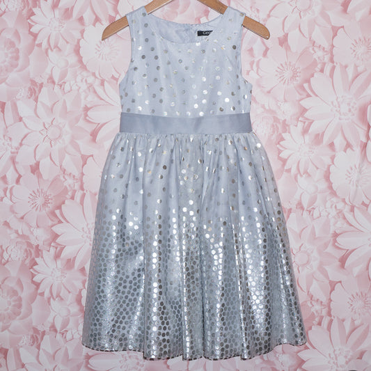 Silver Dot Dress Size 6