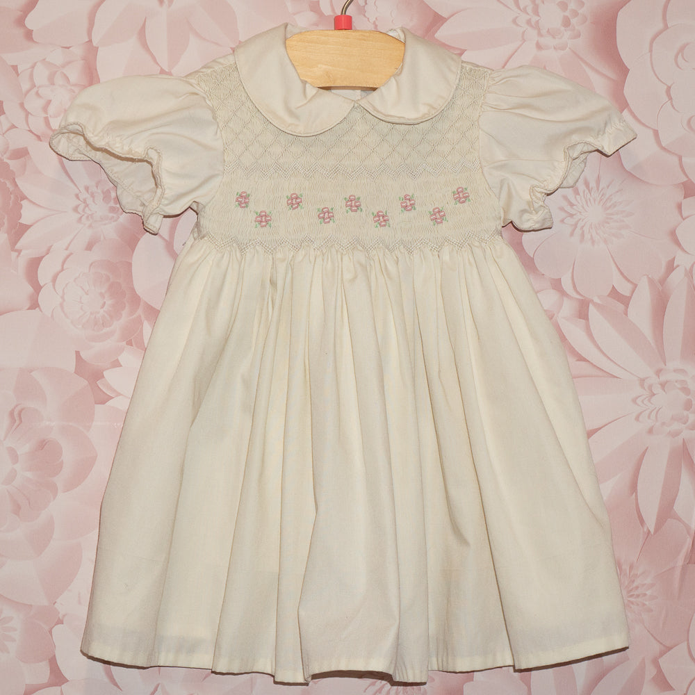 Vintage Smocked Dress Size 12m