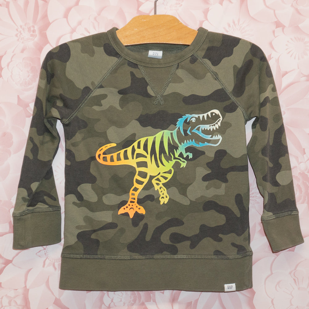 Camo Dino Crewneck Size 4