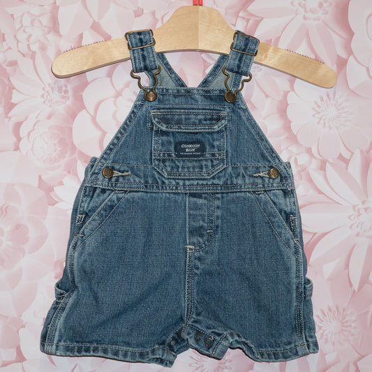 Vintage Denim Shortalls Size 3m