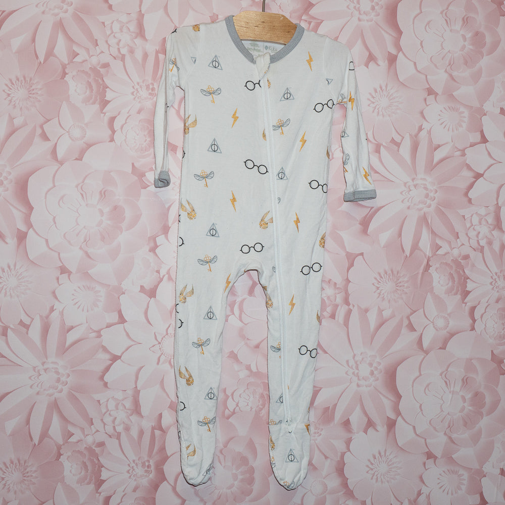 White Harry Potter Bamboo Sleeper Size 3-6m