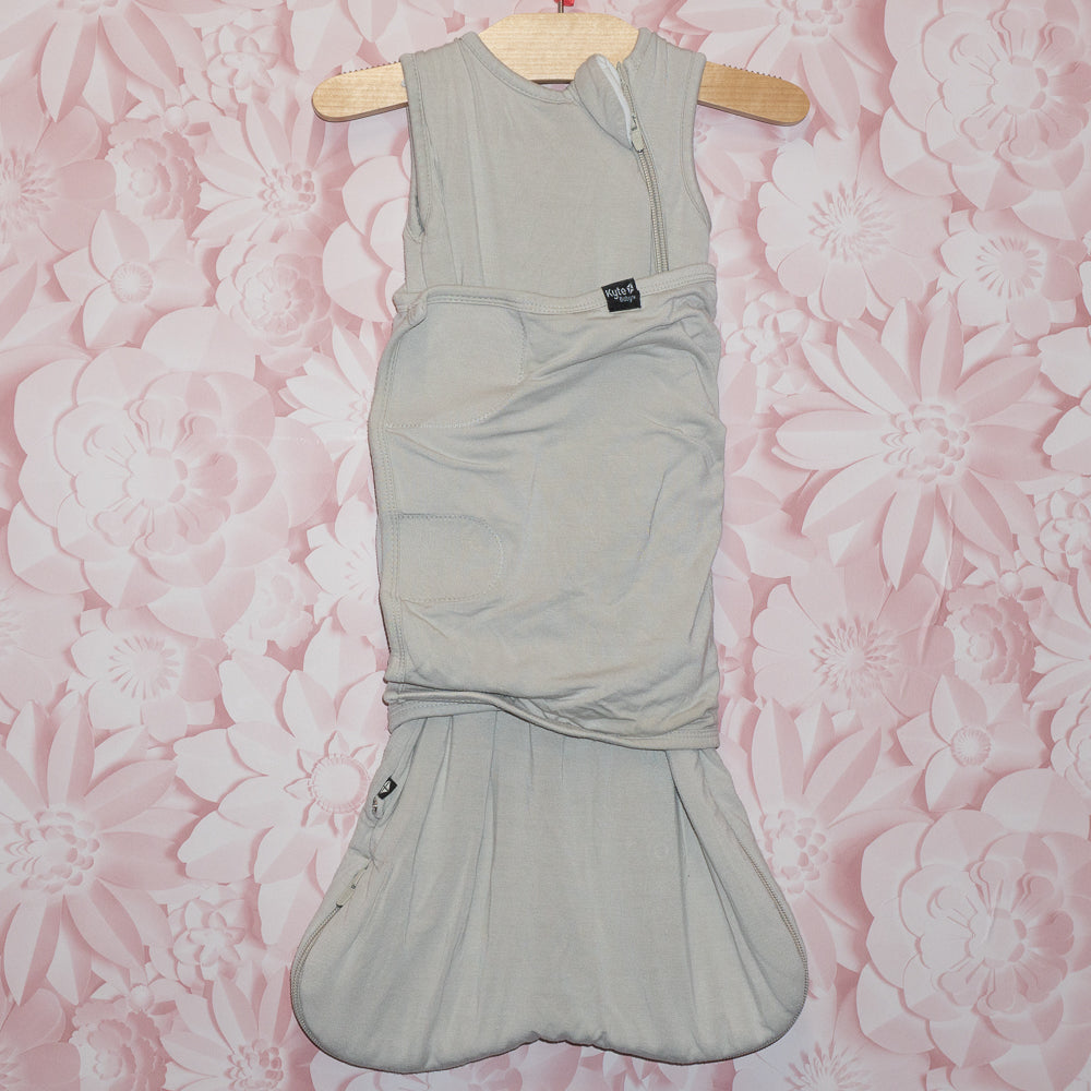 Off-White Bamboo 1.0 TOG Swaddle Sleep Sack Size NB