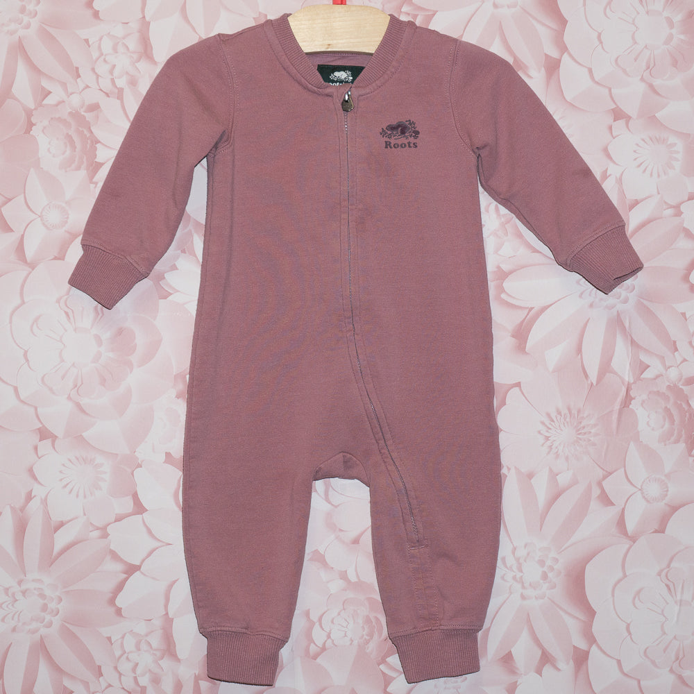 Roots Purple Romper Size 6-12m