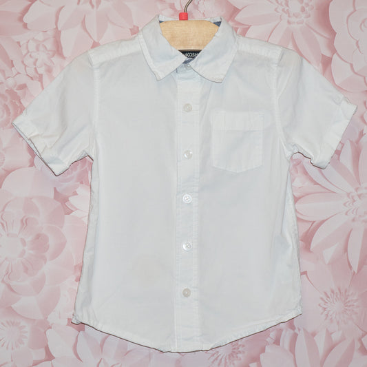 White Button-Up Shirt Size 3T