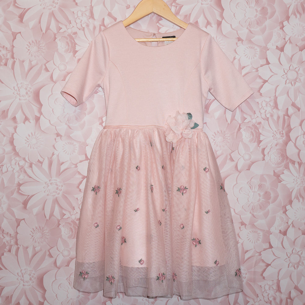Embroidered Tulle Dress Size 8