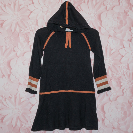 Black Knit Hooded Dress Size 5
