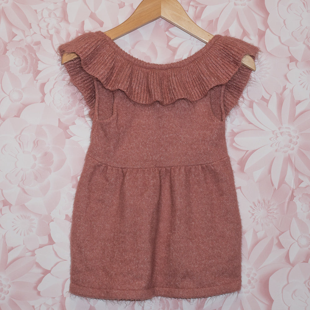 Knit Ruffle Collar Dress Size 12-18m