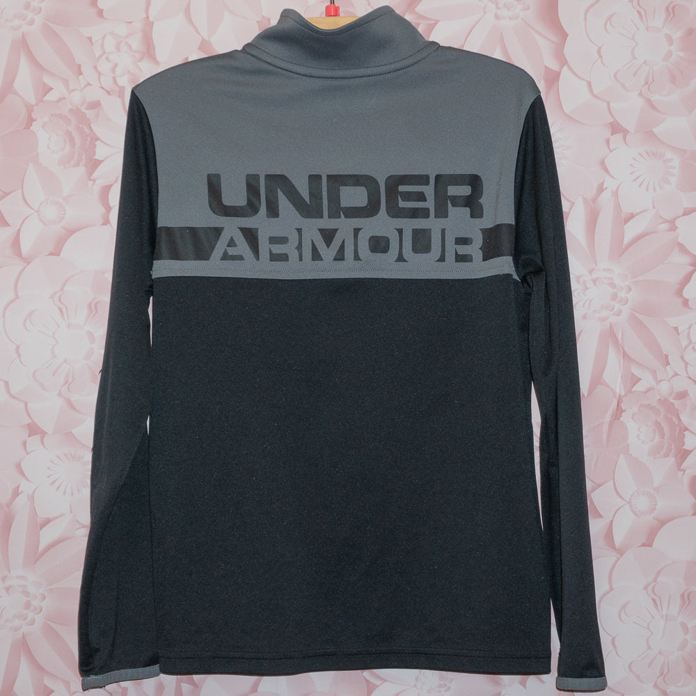 Black Gray UA Athletic Top Size 10-12