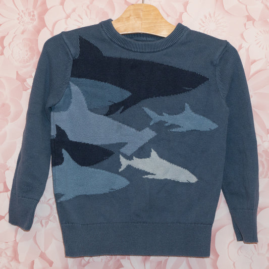 Knit Shark Sweater Size 4-5