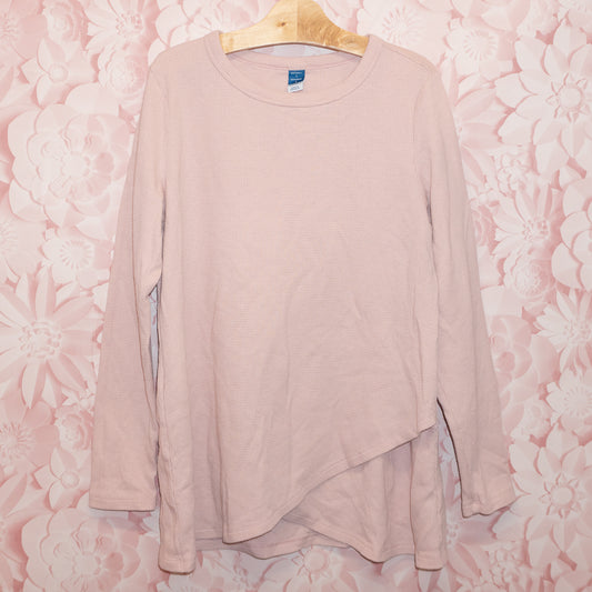 Pink Waffle Maternity/Nursing Top Size S