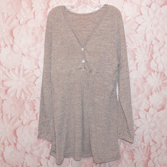Pink Stretchy Maternity/Nursing Dress Size M