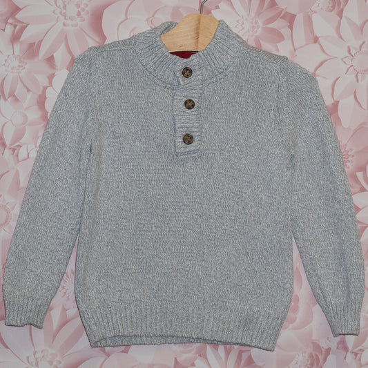 Button Neck Sweater Size 4T