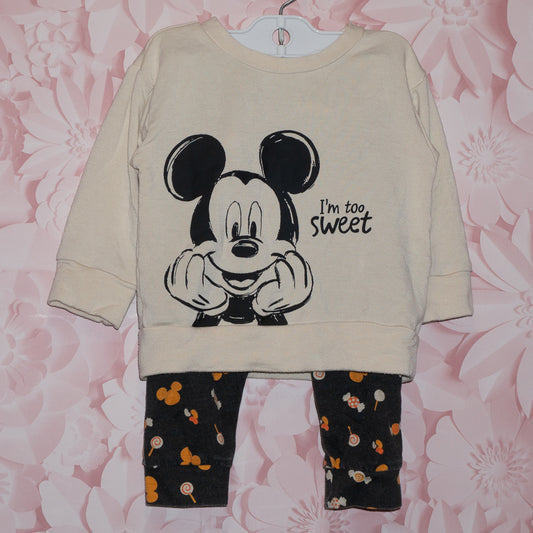 Mickey I'm Too Sweet Set Size 3-6m