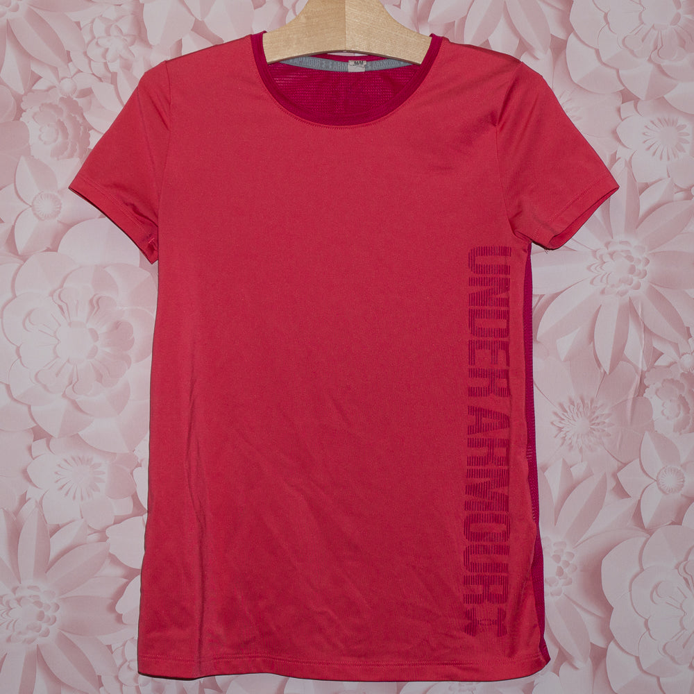 Pink Under Armour Tee Size 10-12