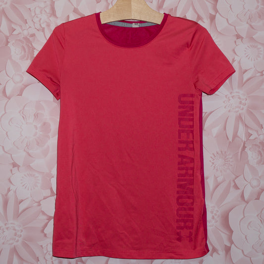 Pink Under Armour Tee Size 10-12