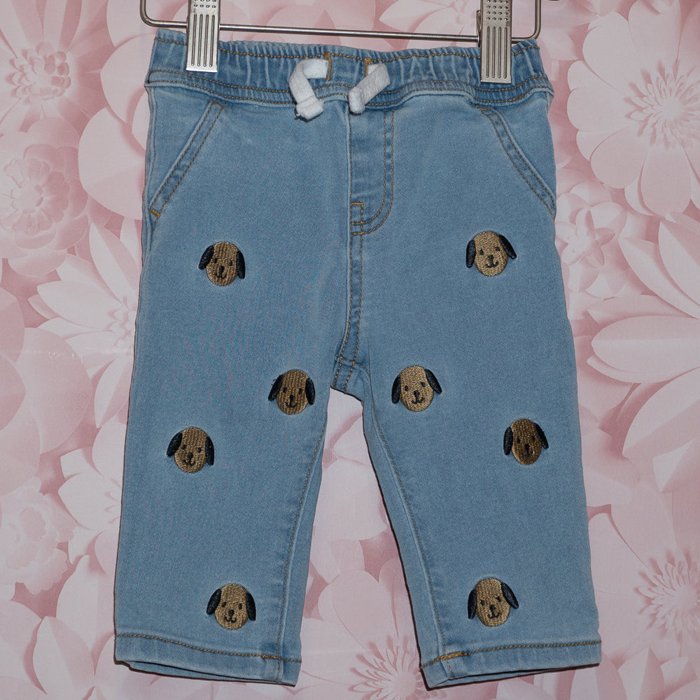 Puppy Dog Jeans Size 3-6m