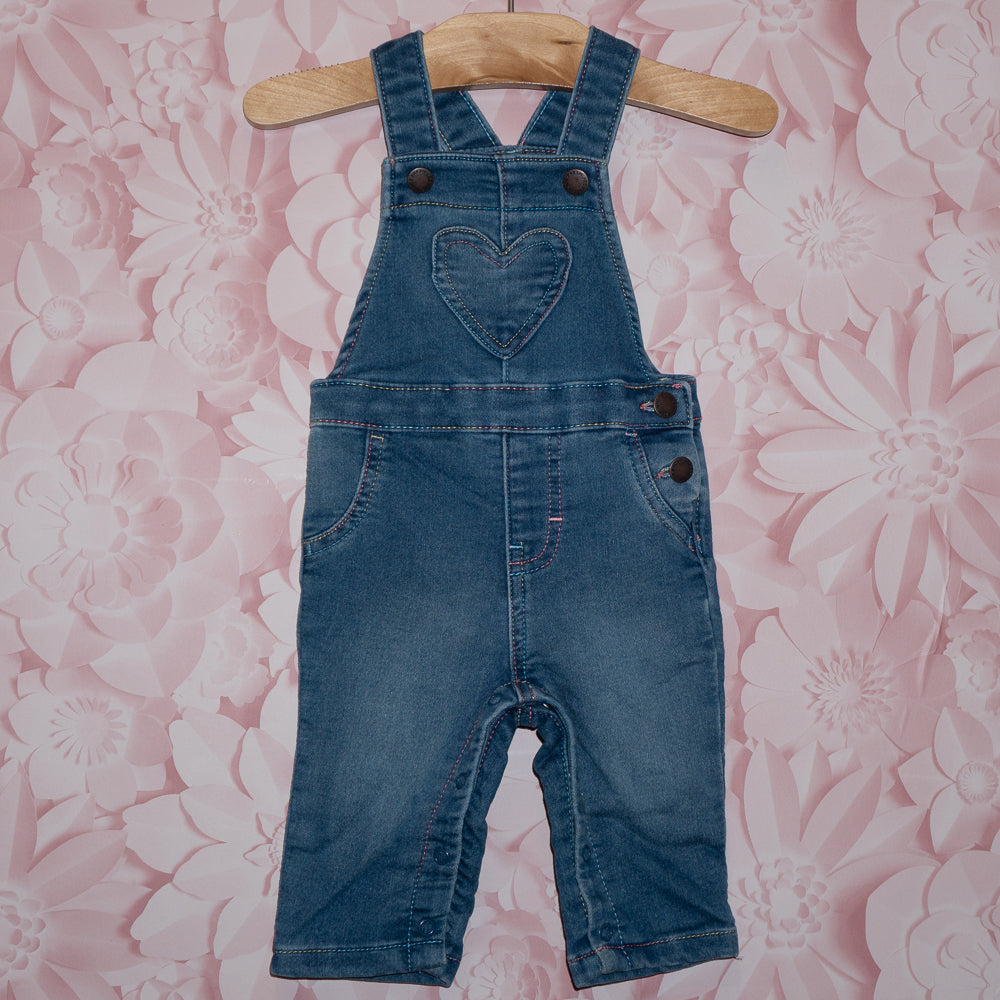 NWT Heart Overalls Size 3-6m