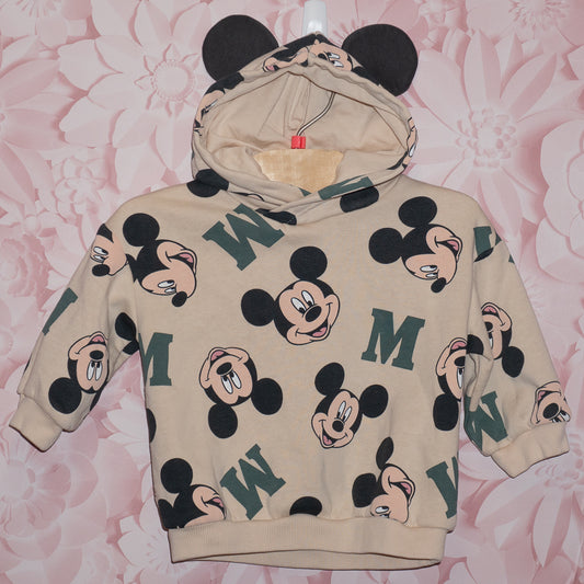 Mickey Ear Hoodie Size 9m