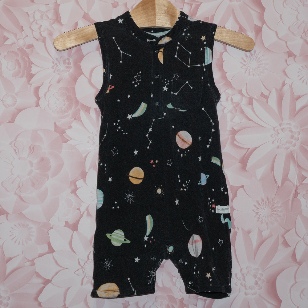 Shortie Space Romper Size 12-18m