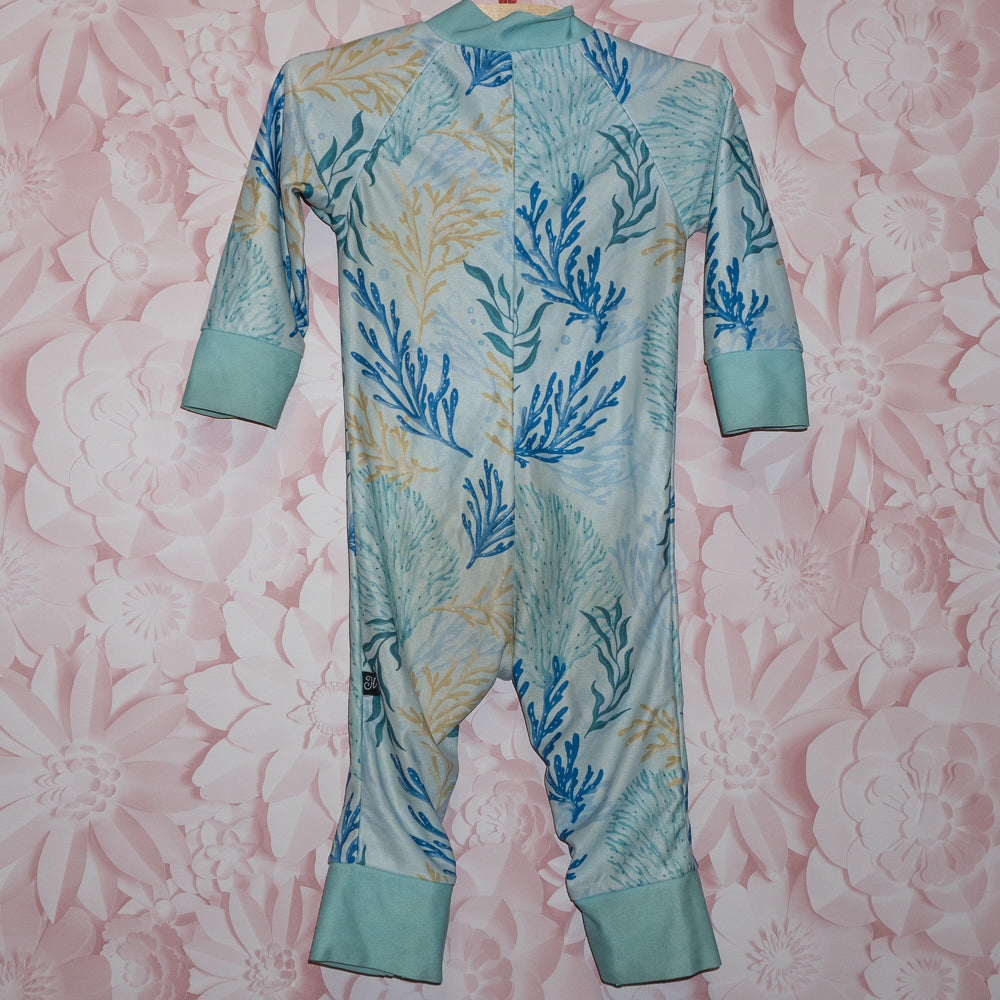 Seaweed Full-Coverage Swimsuit Size 12-18m