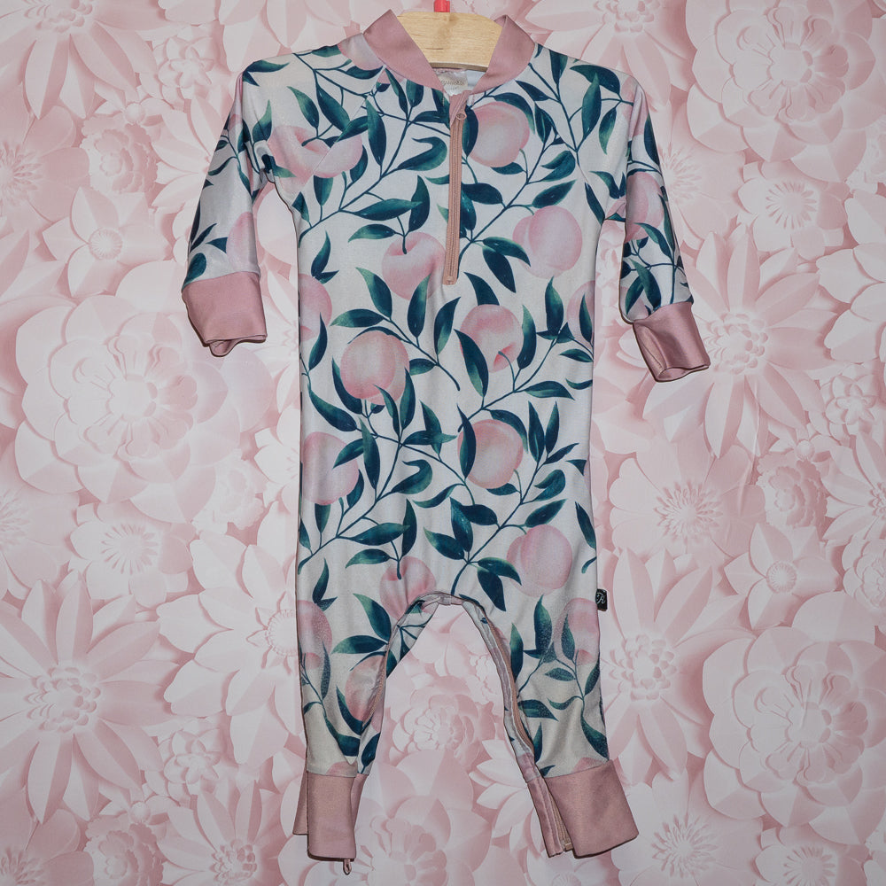 Peach Full-Coverage Swimsuit Size 12-18m