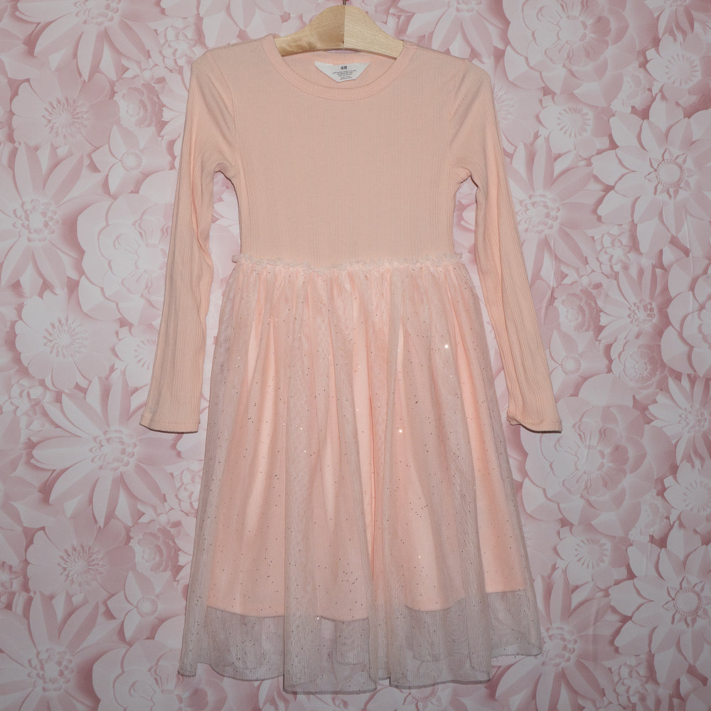 Rib/Tulle Dress Size 6x/7