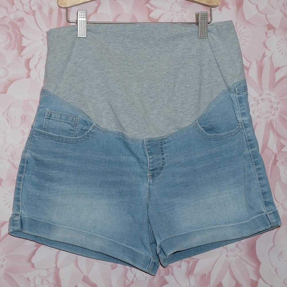 Denim Maternity Shorts Size M