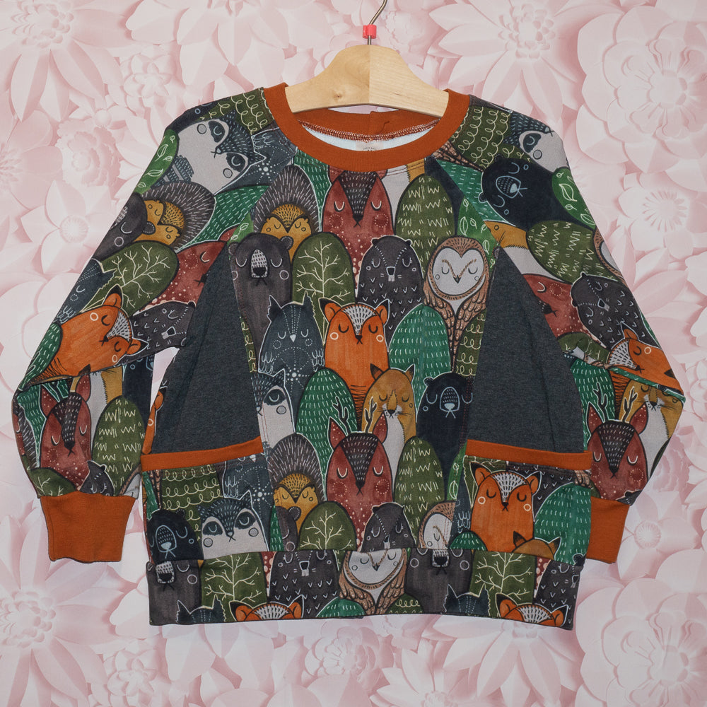 Woodland Creature Pocket Shirt Size 5