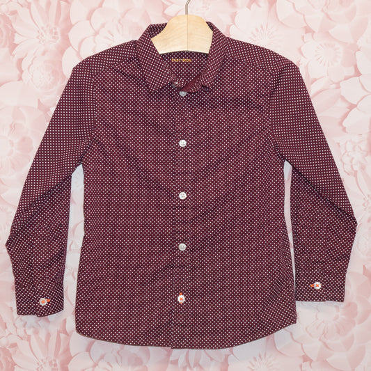 Dotted Dress Shirt Size 5-6Y