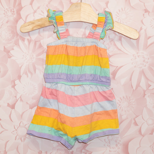 Striped Shortie Romper Size 12-18m
