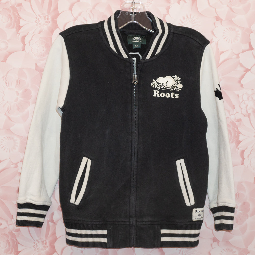 Roots Letterman Zip Sweatshirt Size 5-6