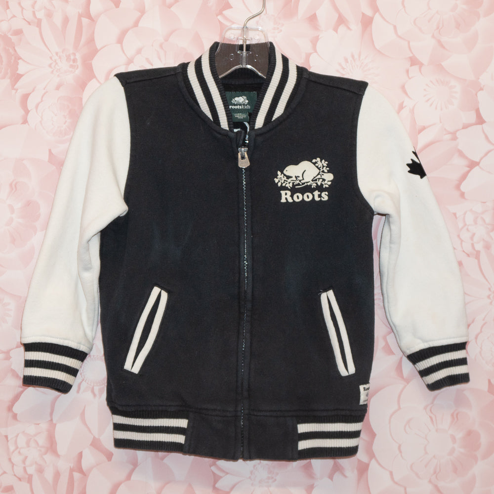 Roots Letterman Zip Sweatshirt Size 5T