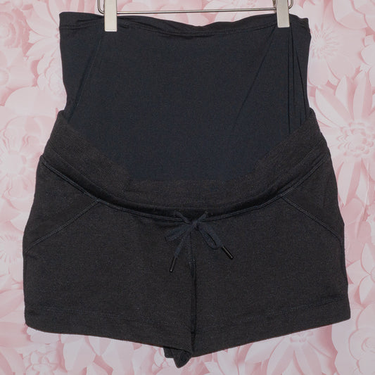 Black Lounge Maternity Shorts Size S