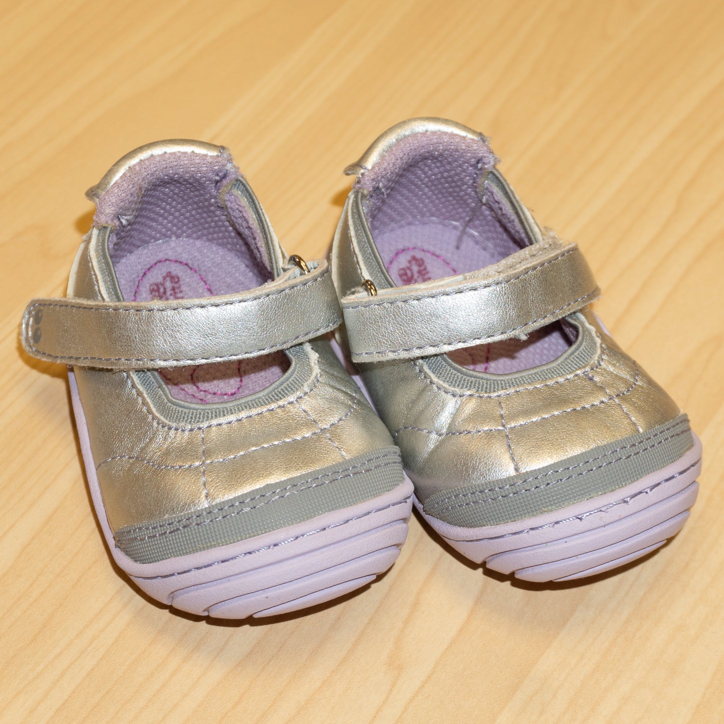 Stride Rite Silver Shoes Size 2