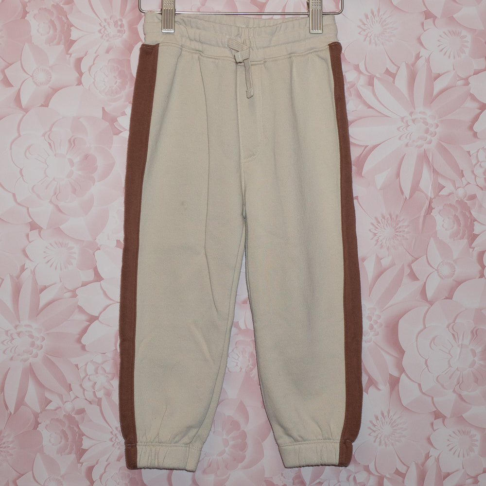 Brown Stripe Joggers Size 4-5