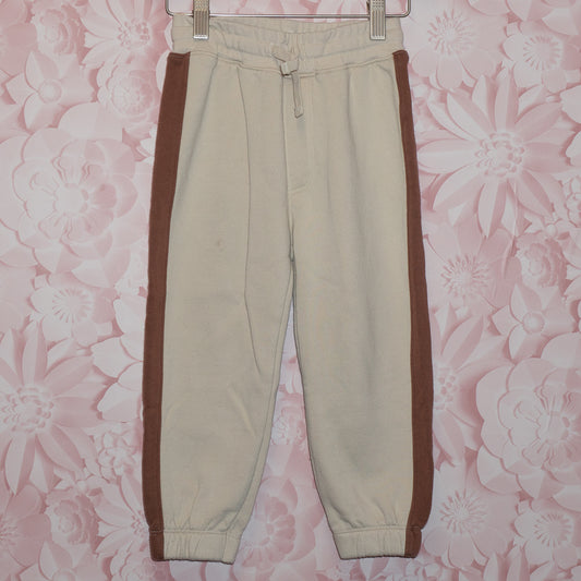 Brown Stripe Joggers Size 4-5