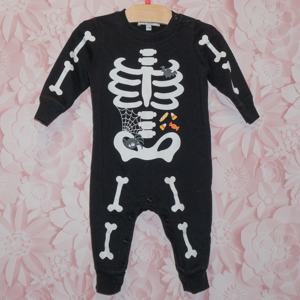 Skeleton Romper Size 12-18m