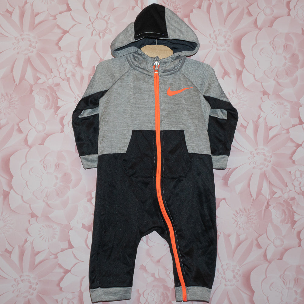 Nike Athletic Hooded Romper Size 6-9m