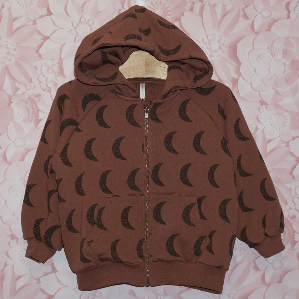 Crescent Moon Zip Hoodie Size 4-5Y