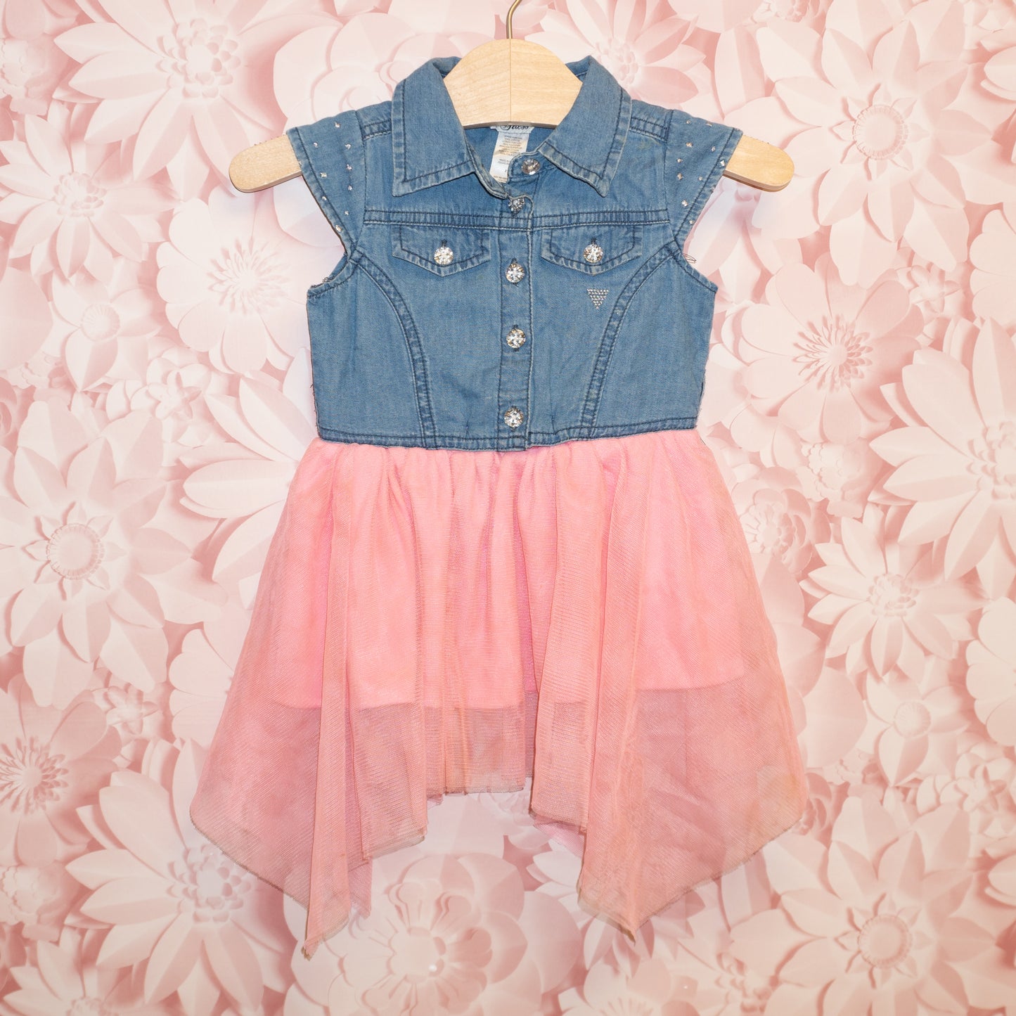 Denim and Tulle Dress Size 2