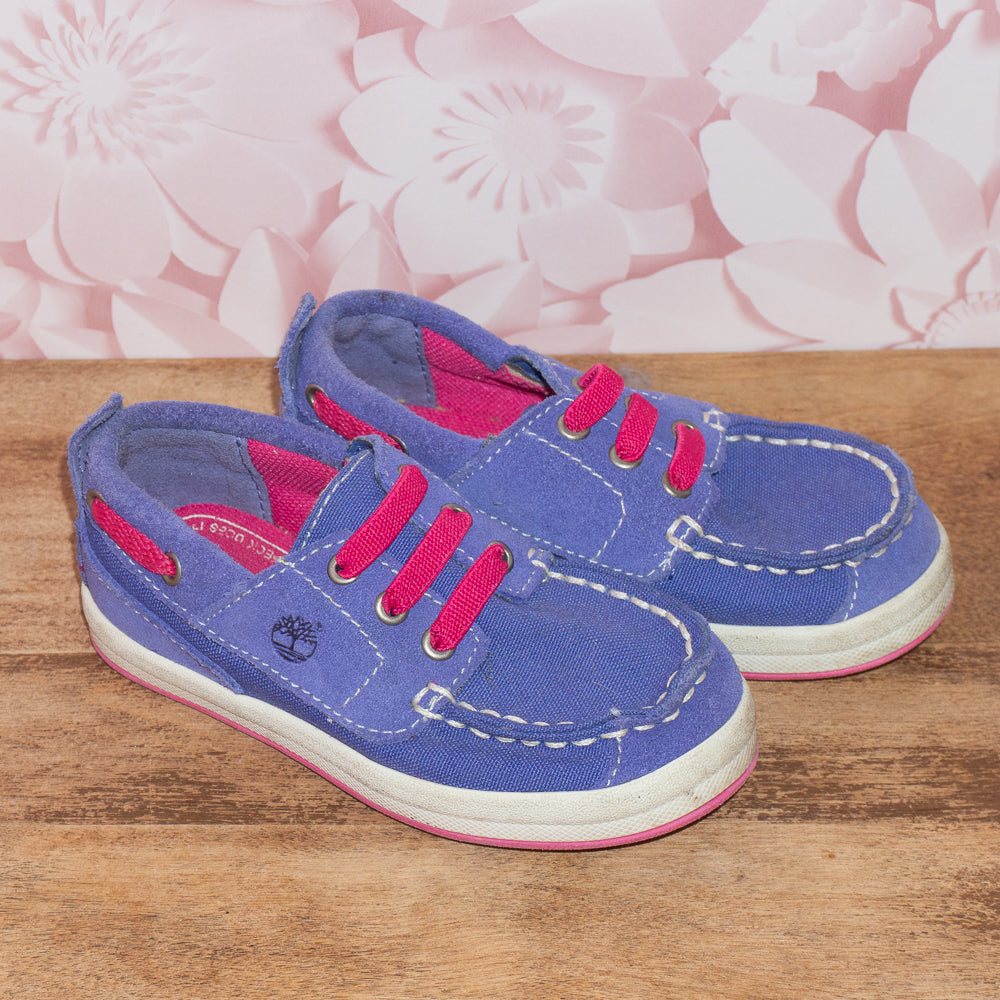 Timberland Purple Boat Shoes Size 7